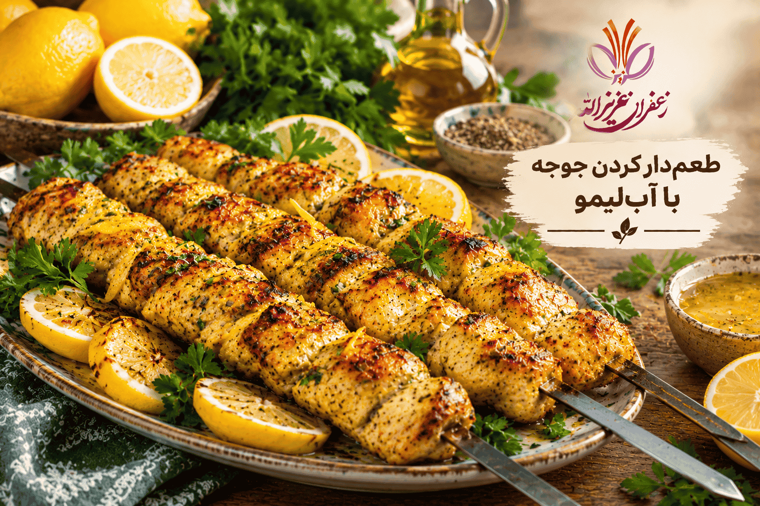 ۱۰ روش طعم‌دار کردن جوجه کباب
