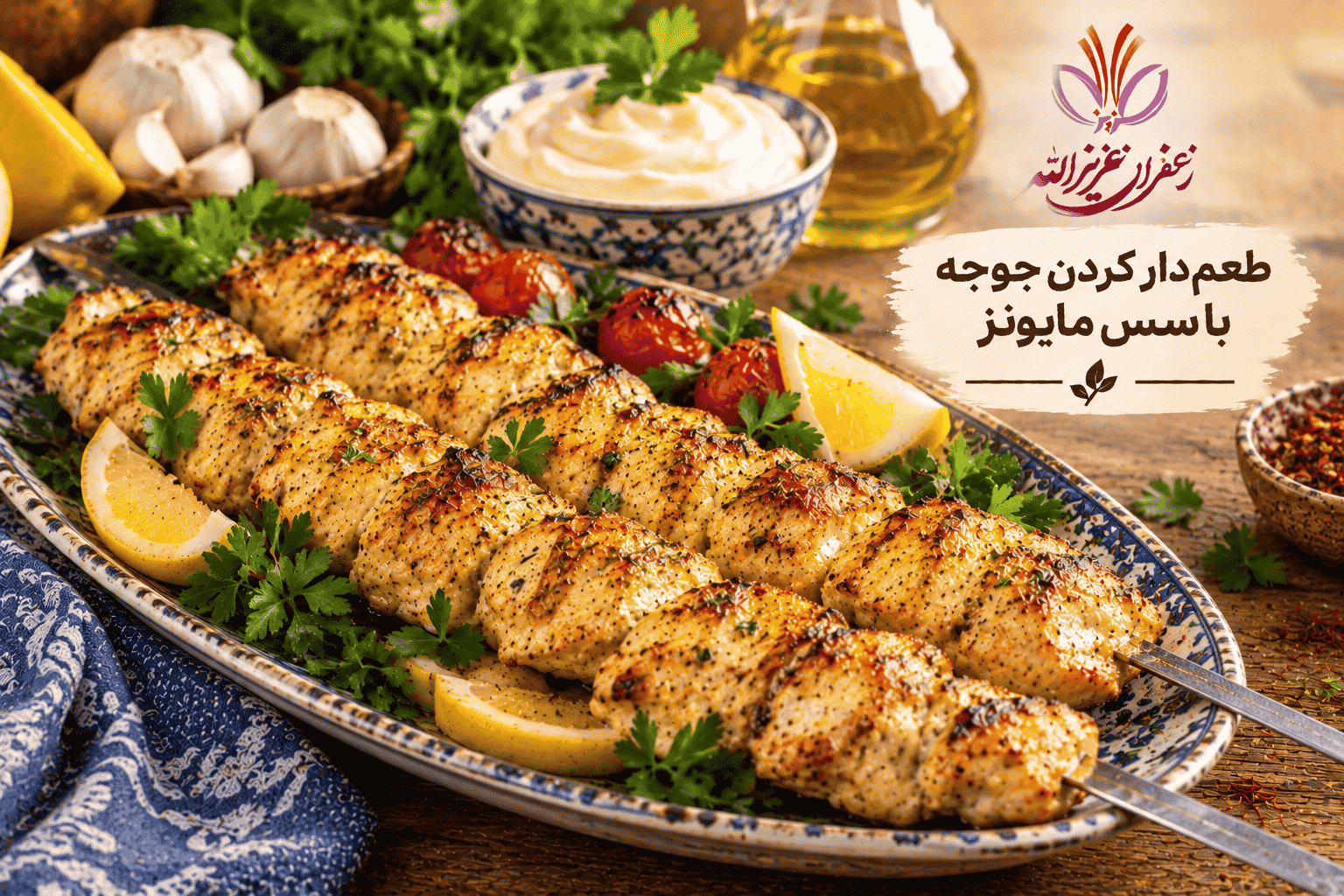 ۱۰ روش طعم‌دار کردن جوجه کباب