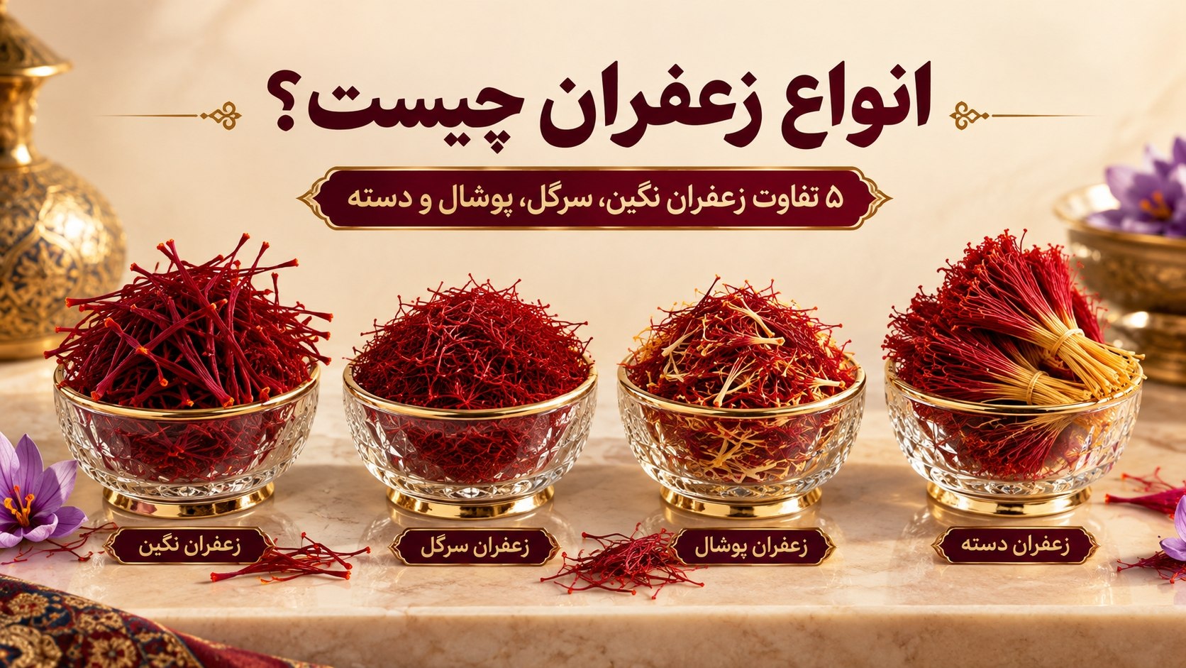 انواع زعفران چیست