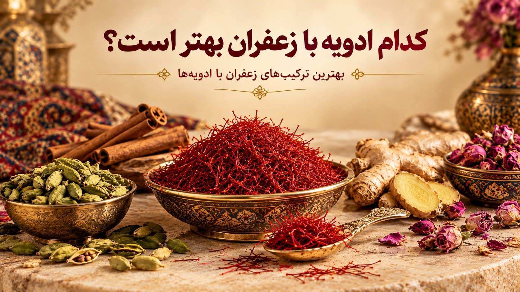 کدام ادویه با زعفران بهتر است