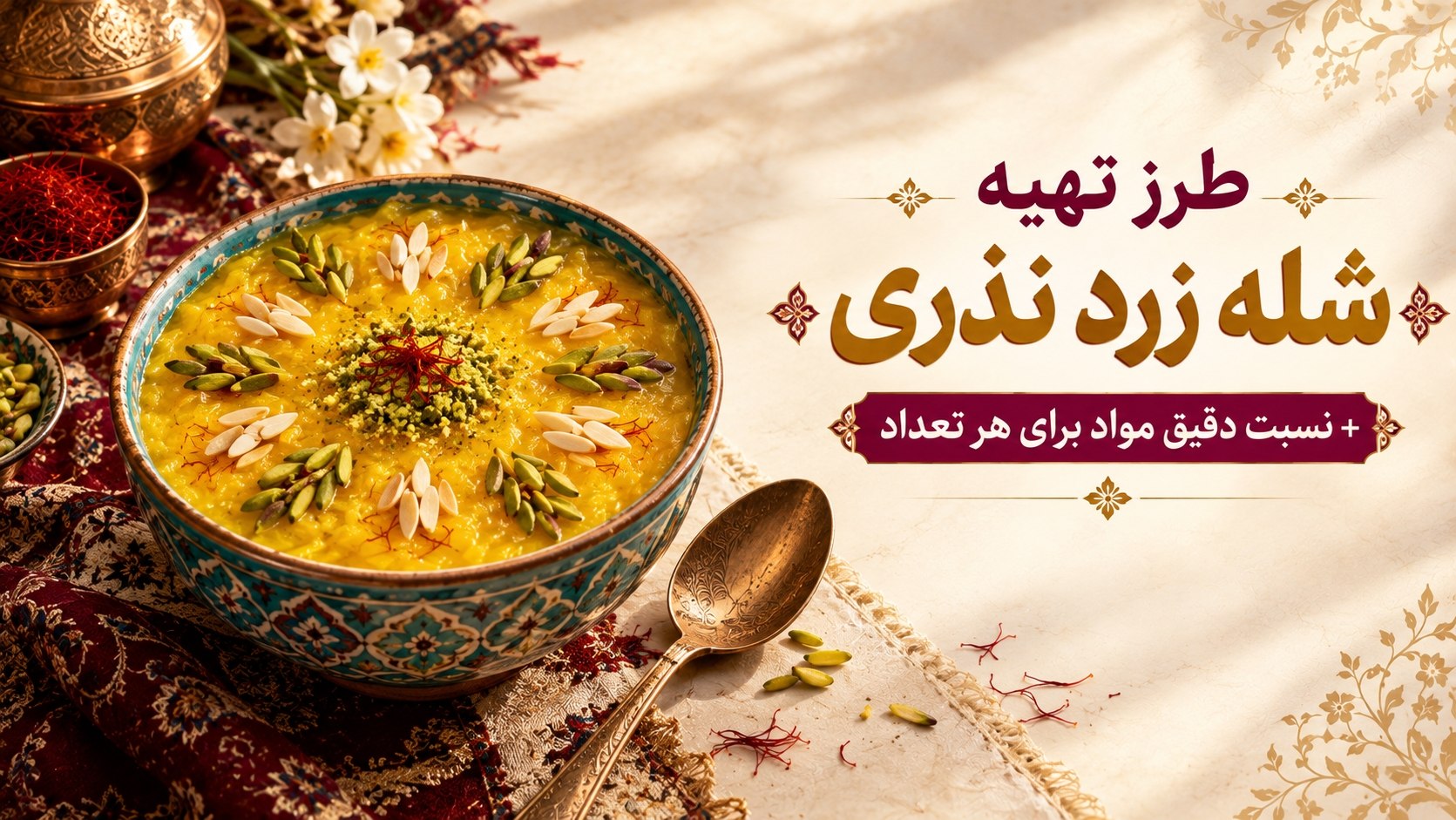 دستور پخت شله زرد نذری