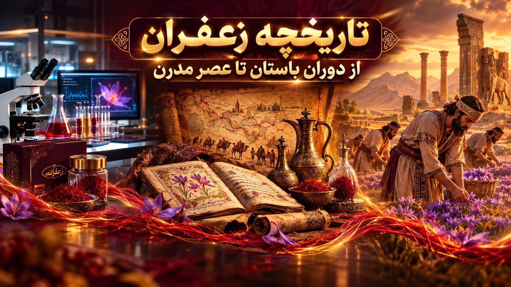 تاریخچه زعفران؛ از دوران باستان تا امروز