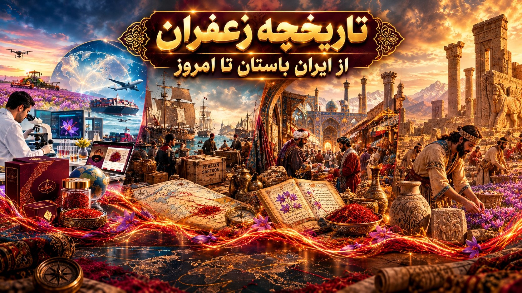 تاریخچه زعفران در ایران؛ از ایران باستان تا امروز
